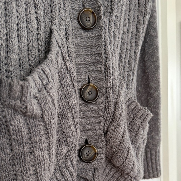 SO Women's Charcoal Knit Cardigan - Picture 3 of 6
